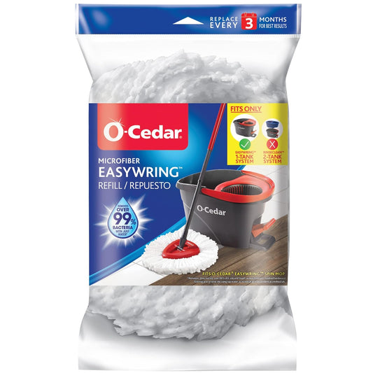 O-Cedar EasyWring - Recambio de Microfibra para trapeador, Embalaje Blanco Puede Variar
