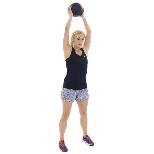 ProsourceFit Slam Medicine Balls 5, 10, 15, 20, 25, 30, 50lbs Smooth and Tread Textured Grip Dead Weight Balls for Strength and Conditioning Exercises, Cardio and Core Workouts