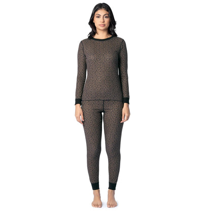 Fruit of The Loom Juego térmico de Alta Calidad Micro Waffle Juego de Pijama para Mujer