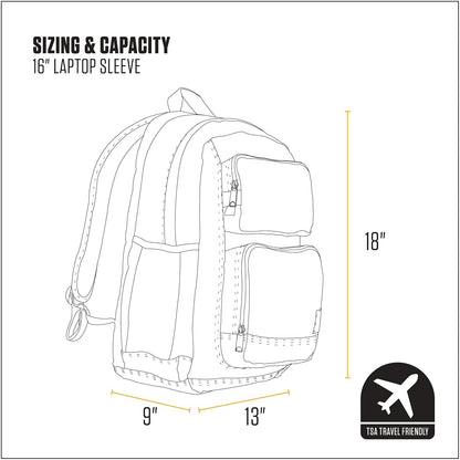Carhartt 28l Dual-compartment Backpack, Durable Pack With Laptop Sleeve and Duravax Abrasion Resistant Base Mochila 28L Unisex adulto