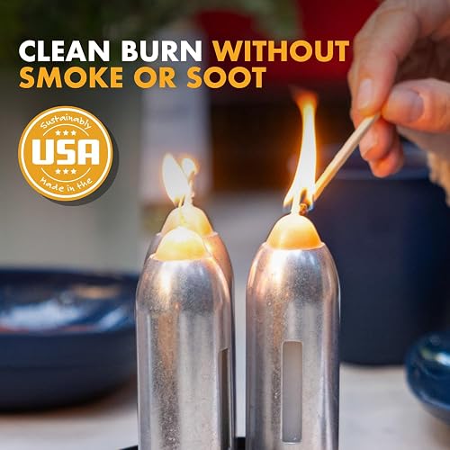 UCO - Velas de Cera de Abeja Natural de 12 Horas - Linterna de Vela