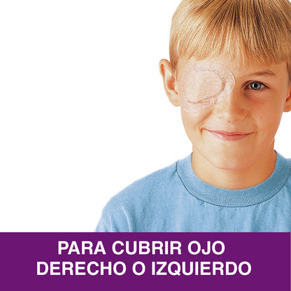 NEXCARE 3M Opticlude Parche Ocular Junior Sin Látex Color Marrón 20 piezas | Bloquea el paso de la luz, Adhesivo hipoalergénico, Almohadilla no adherente, Transpirable y cómodo, Fácil de usar