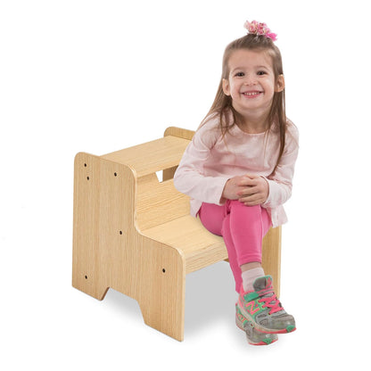 Melissa & Doug Wooden Step Stool - Natural