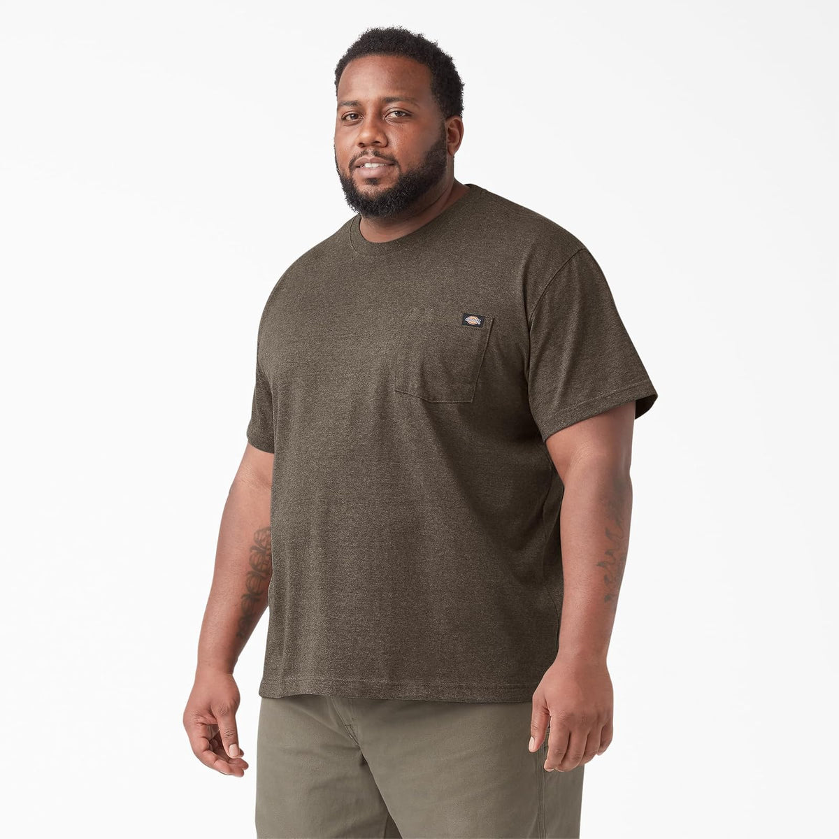 Dickies Men's Heavyweight Crew Neck Short Sleeve Tee Big-tall