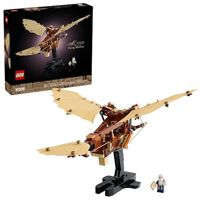 LEGO® Icons Máquina Voladora de Leonardo da Vinci Set de construcción y decoración, Regalos para Adultos, Modelo y Proyecto para Amantes de la Historia 10363