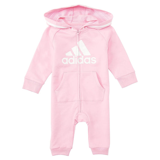 Adidas Mono de Manga Larga con Capucha para bebés y niñas Monos para Unisex bebé