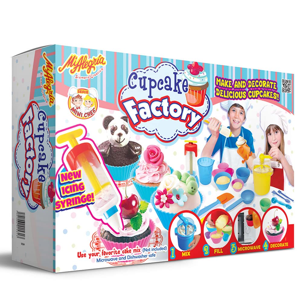 MiAlegria Fabrica de Minipastelitos - Kit de repostería - FABRICA DE MINIPASTELITOS - Niño, Adolescente