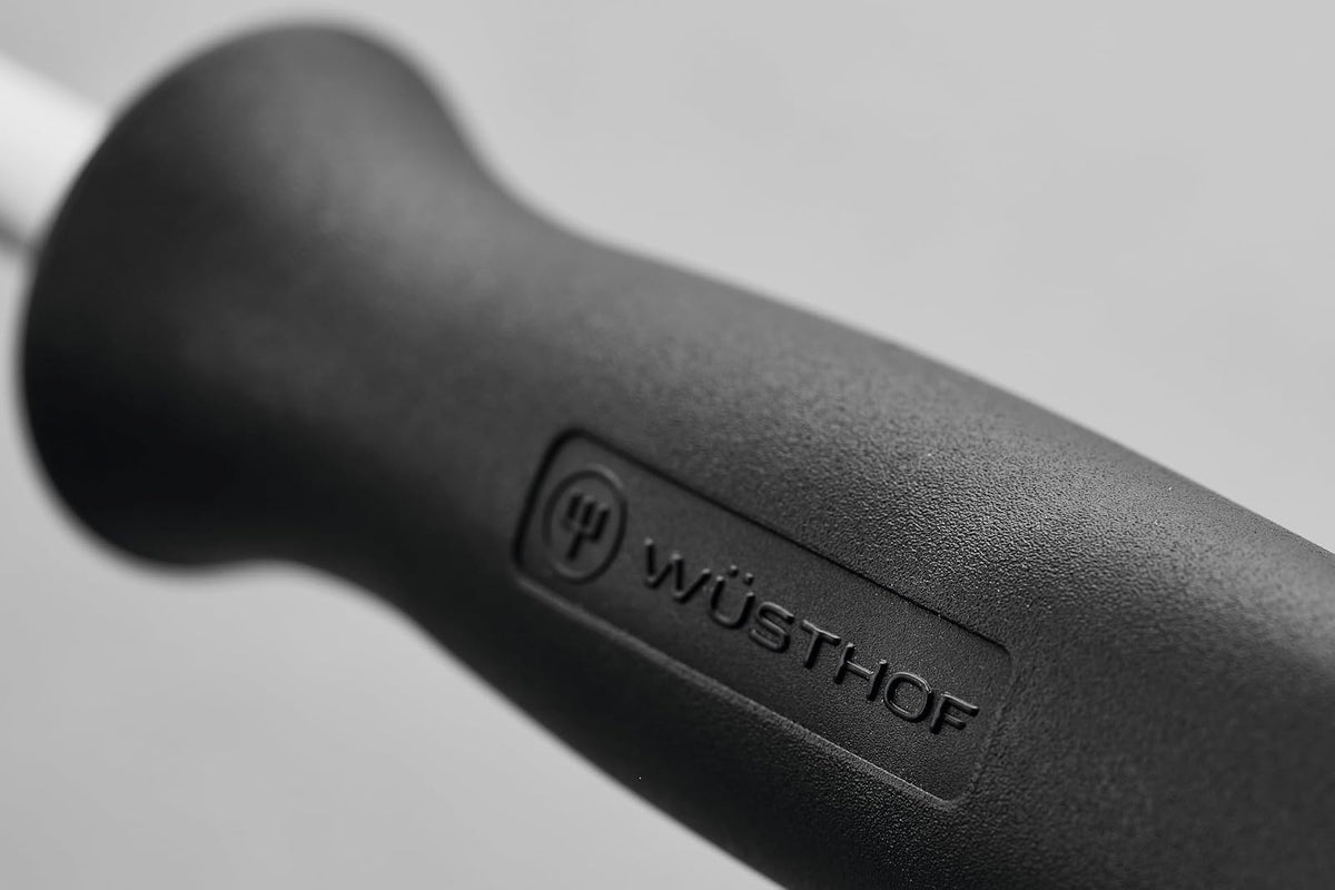 Wüsthof Afilador de Cuchillos Negro 22.86cm | Barra de acero inoxidable, 9 pulgadas, forjado de precisión