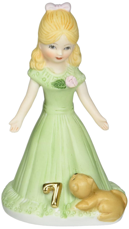 Enesco E2307 Growing up Girls from Blonde Age 7 Figurine 4.5 IN