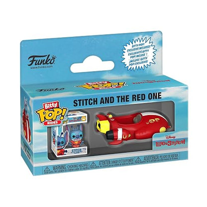 Funko Bitty Pop! Ride: Disney Lilo & Stitch - Stitch with The Red One | Mercancía Oficial de Cartoon/Animation - Juguete Coleccionable - Idea de Regalo de Cumpleaños para Fans y Coleccionistas