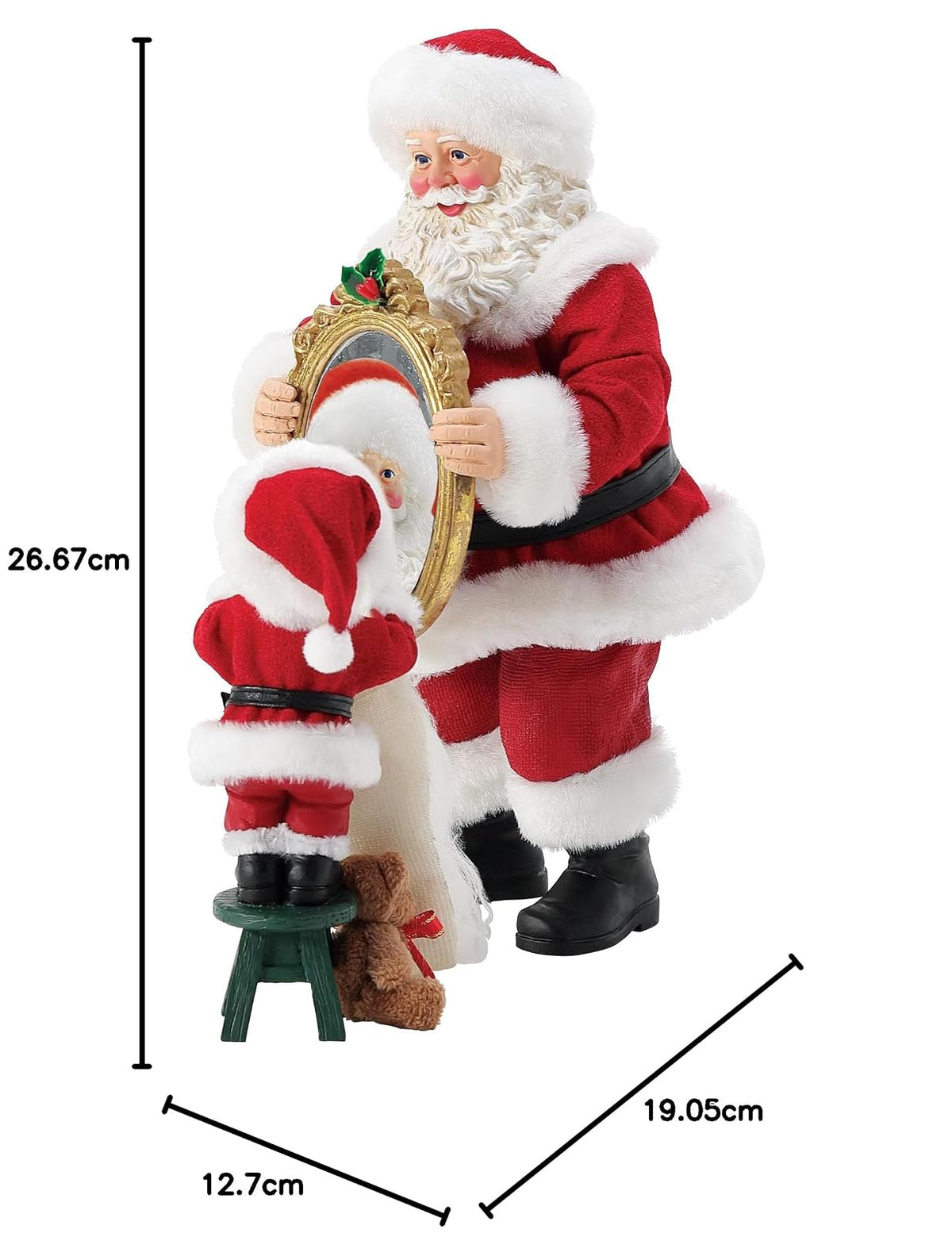 Department 56 Possible Dreams Christmas Traditions - Juego de Cifras de Papá Noel Seeing is Believing, 10.5 Pulgadas, Multicolor