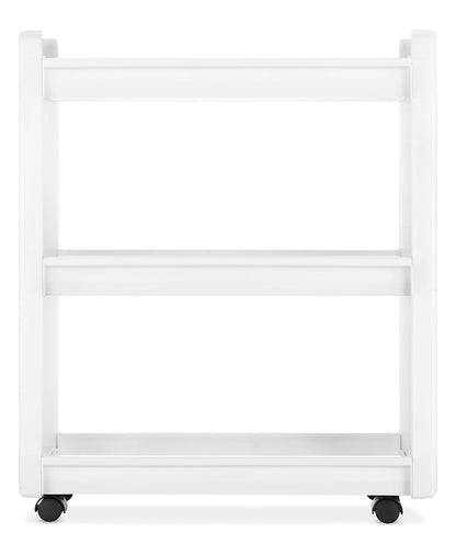 Whitmor Carrito de lavandería con Ruedas de 3 Niveles, 8.50 x 26.0 x 31.0