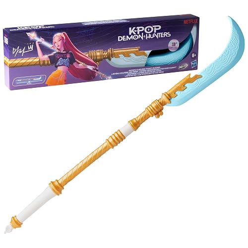 KPOP DEMON HUNTERS Nerf Espada Lunar Curva de Mira, Juguete de rol y Cosplay