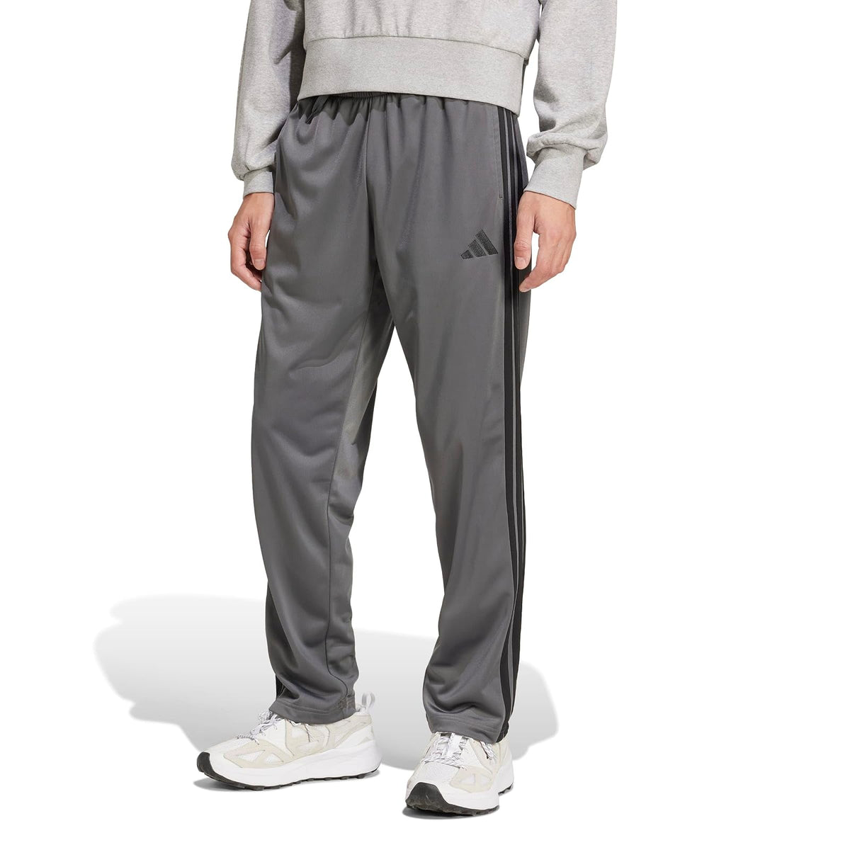 adidas 3-Stripes Tricot Opem Hem Track Pants Pantalones deportivosHombre - 3XL - Gris