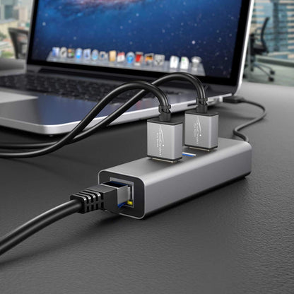 KabelDirekt – Cable Ethernet 5Gbit/s – 100ft/30m, plateado | Transmite la velocidad máxima de fibra óptica, para redes Gigabit, switches/routers/modems/plata