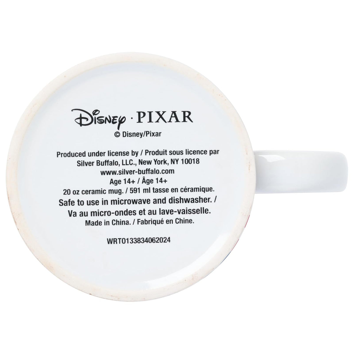 Silver Buffalo Disney Pixar Toy Story Taza de cerámica con diseño de planeta de pizza, 20 onzas