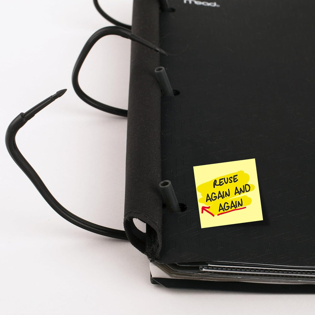 Five Star Cuaderno/Carpeta Híbrido Flex NoteBinder, 80 Hojas Rayadas, 3 Anillos TechLock 1 1/2", Negro