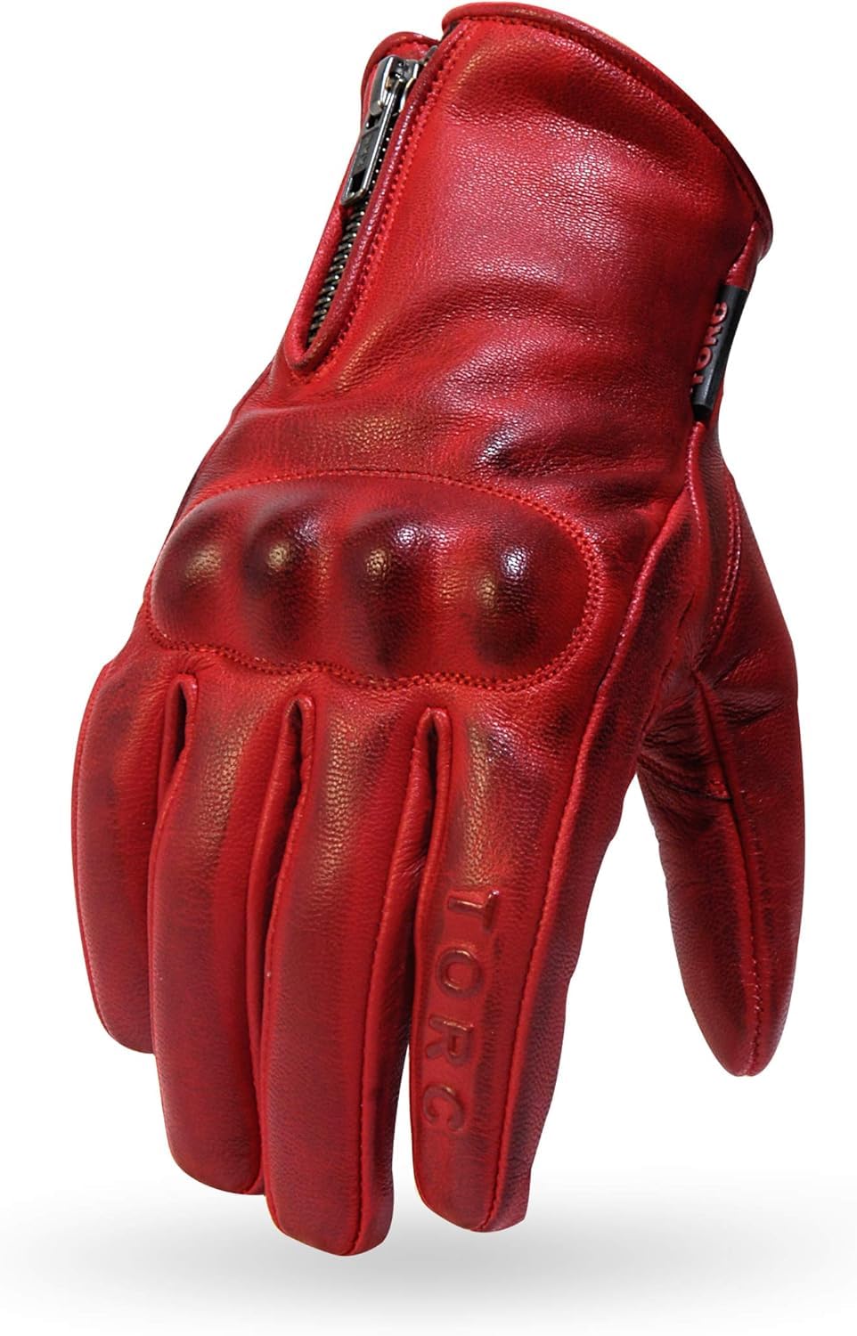 TORC Guantes de Carreras de Motocicletas para Hombres, Unisex-Adultos, Gancho y Bucle, Cuero, Ambidiestros