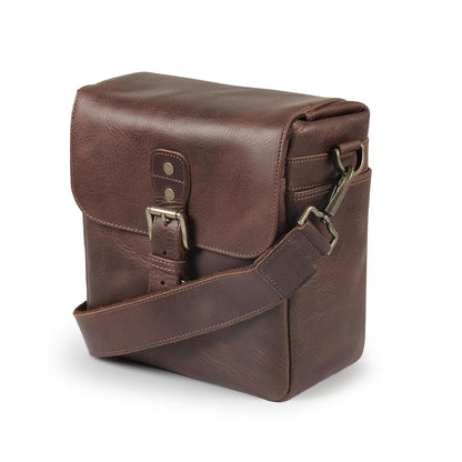 MegaGear Torres Mini Bolsa Bandolera de Cuero para Cámara - Marrón