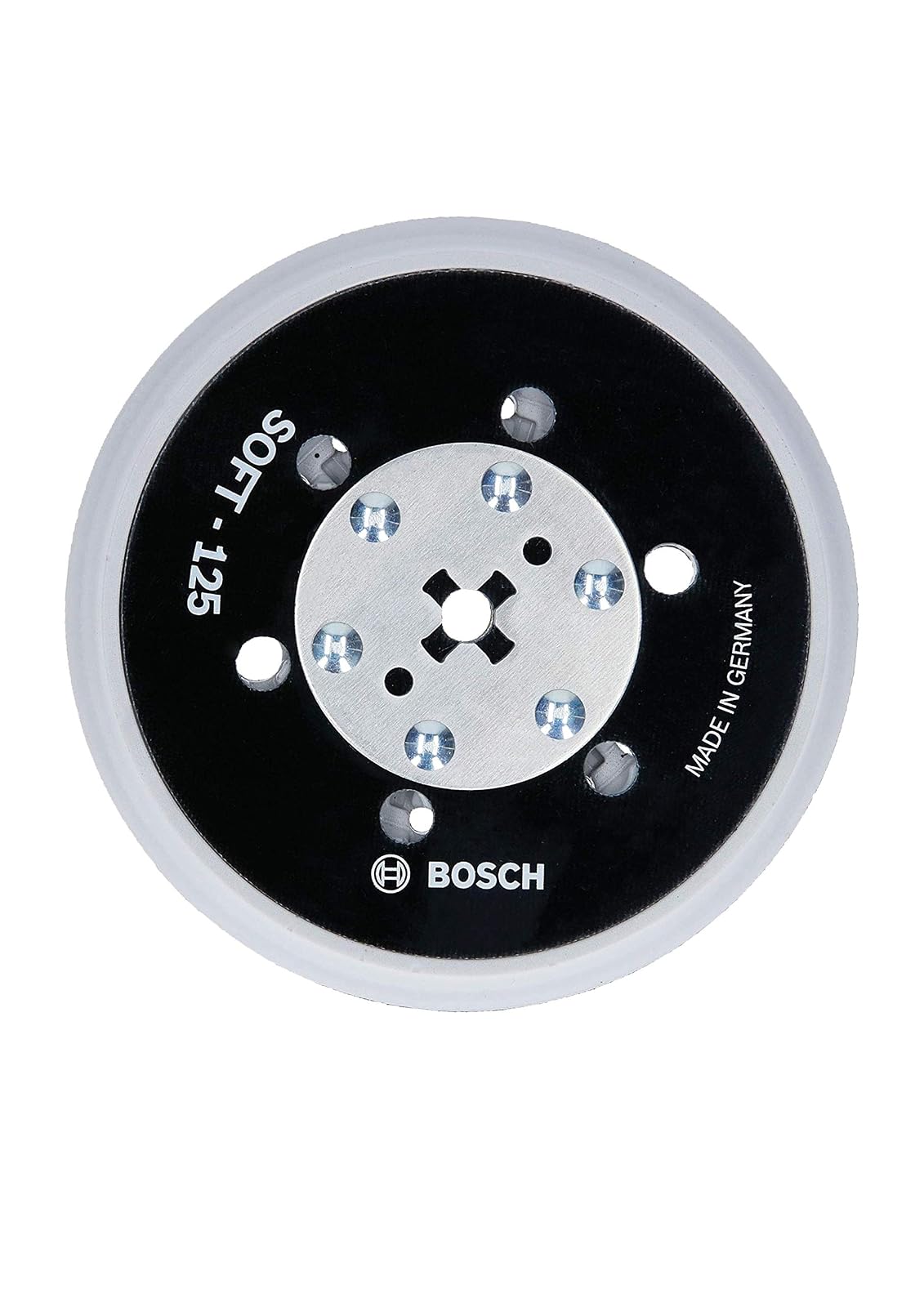 BOSCH RSM5046 5" Almohadilla de lijado de múltiples orificios de gancho y bucle duro - Almohadilla suave - 5"