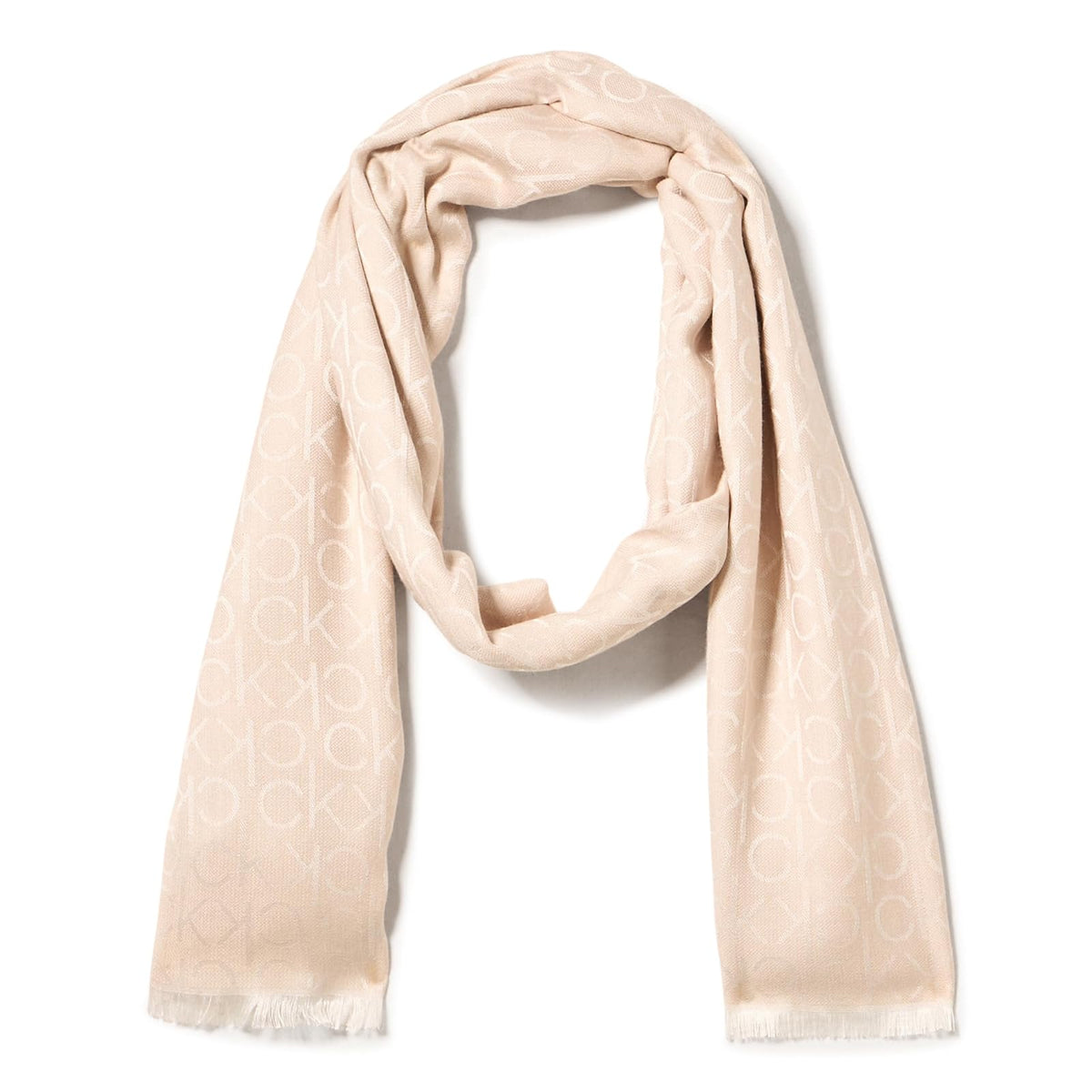 Calvin Klein Soft Everyday Solid Pashmina Chambray Scarf Bufanda de moda Mujer - Talla Única - Almendras cubiertas de hierbas
