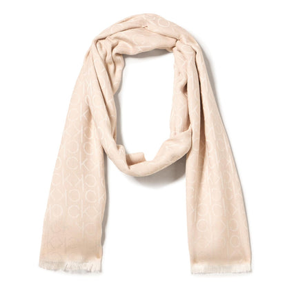 Calvin Klein Soft Everyday Solid Pashmina Chambray Scarf Bufanda de moda Mujer - Talla Única - Almendras cubiertas de hierbas