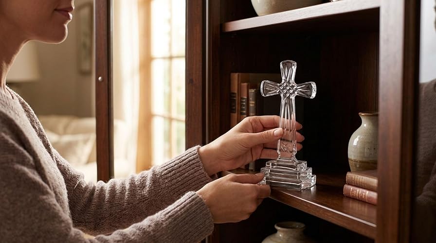 Celebrations by Mikasa Rejoice - Cruz de vidrio (9 pulgadas)