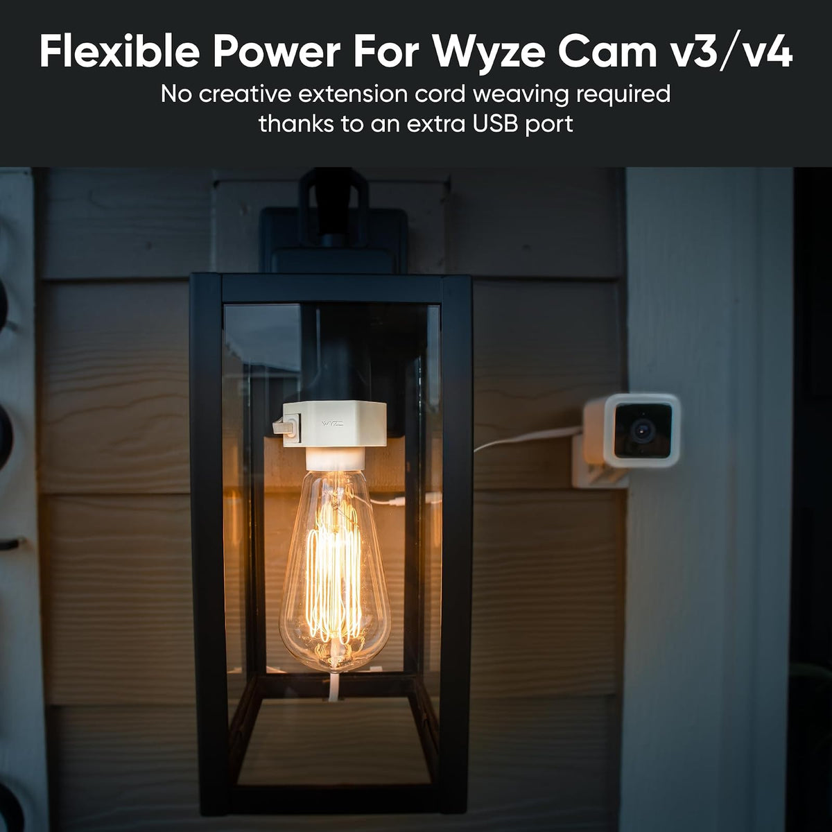 WYZE Adaptador de Corriente CAM v3 (cámara v3 se Vende por Separado)