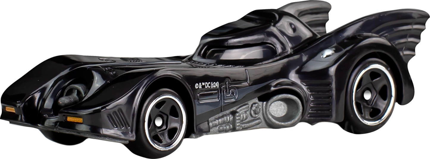 Hot Wheels - Coches de Juguete fundidos a Escala 1:64, Juego de 5 vehículos Batman 85 Aniversario con 5 réplicas Diferentes de Batmobile en Embalaje conmemorativo