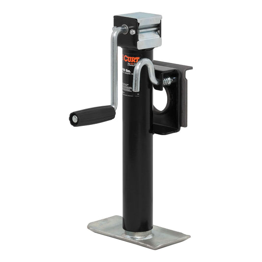 Curt Gato de Remolque Giratorio Estilo Soporte 28302, 2 Libras, 10 in de Viaje Vertical, Negro