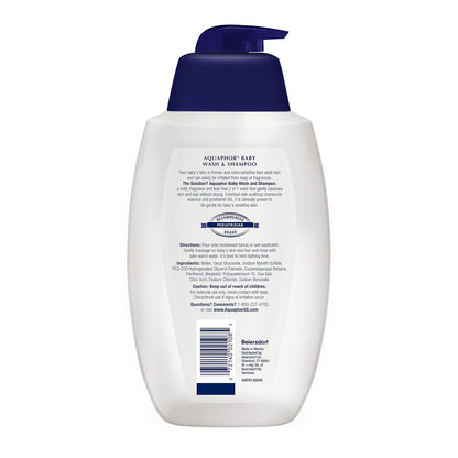 Aquaphor Baby Wash and Shampoo, 25.4 Fluid Ounce