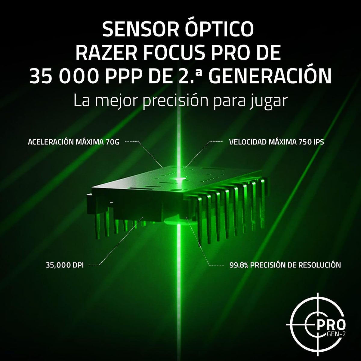 Razer Basilisk V3 Pro 35K Ratón inalámbrico para Juegos: Rueda de inclinación HyperScroll - Sensor óptico de 35K dpi Gen 2-13 Controles Personalizables - RGB - interruptores ópticos Gen 3 - Blanco