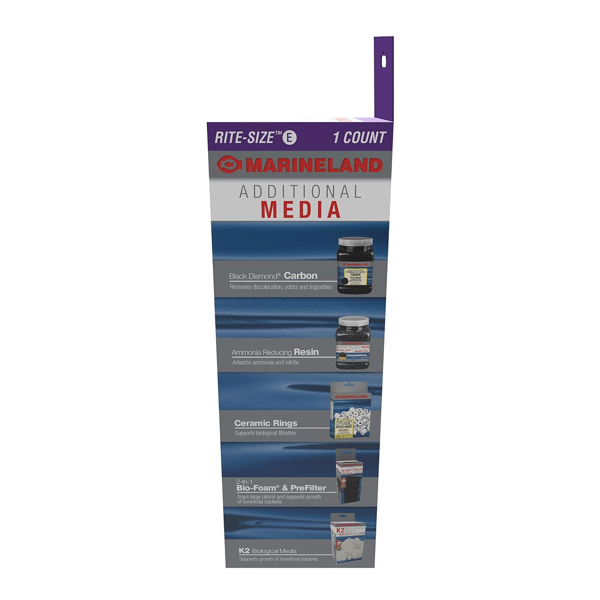 MarineLand - Filtro Micron para Emperor Pro 450, Agua cristalina, Rite-Size E