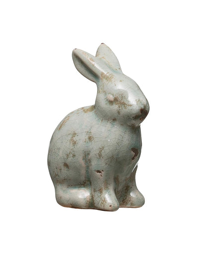 Creative Co-op - Figura de Conejo de Terracota Envejecido (DF2733)