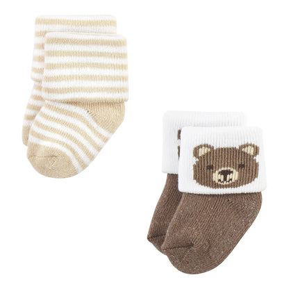 Hudson Baby Cotton Rich Newborn and Terry Socks Calcetín casualbebés niñas