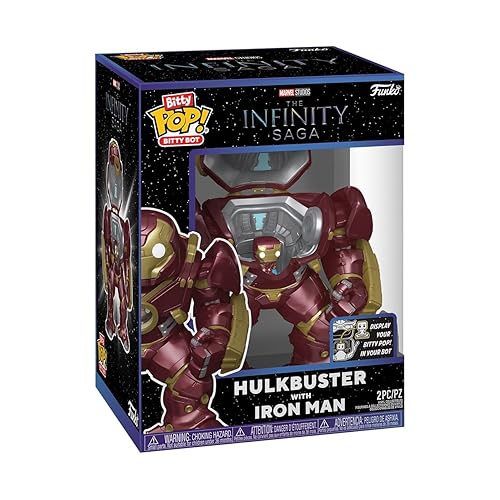 Funko Bitty Bots: Marvel - Hulkbuster with Iron Man | Mercancía Oficial de Superheroes - Juguete Coleccionable - Idea de Regalo de Cumpleaños para Fans y Coleccionistas