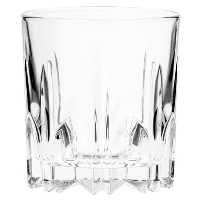 Borgonovo Excalibur Juego de 6 Vasos de Vidrio 300 ml Vaso Transparente de Cristal para Restaurantes, Fiestas, Bodas, Para Agua, Té, Helado, Cerveza, Jugo, Coctél, Limonada Set de 6 piezas