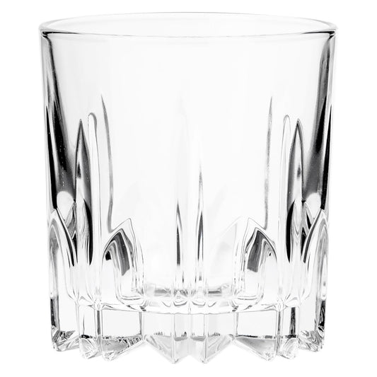 Borgonovo Excalibur Juego de 6 Vasos de Vidrio 300 ml Vaso Transparente de Cristal para Restaurantes, Fiestas, Bodas, Para Agua, Té, Helado, Cerveza, Jugo, Coctél, Limonada Set de 6 piezas