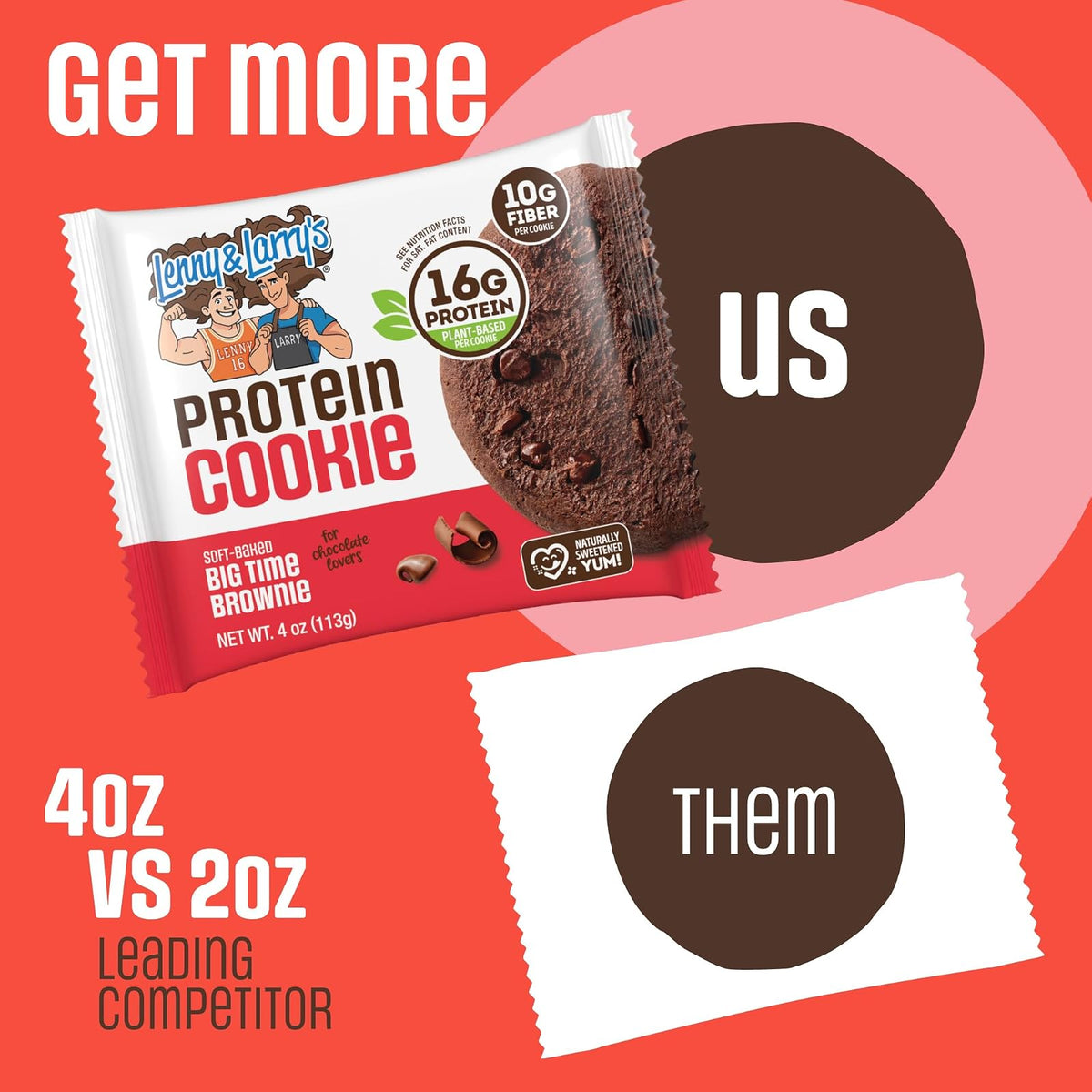 Lenny & Larry's Galleta Vegana con Proteína sabor Doble Chocolate - Caja con 12
