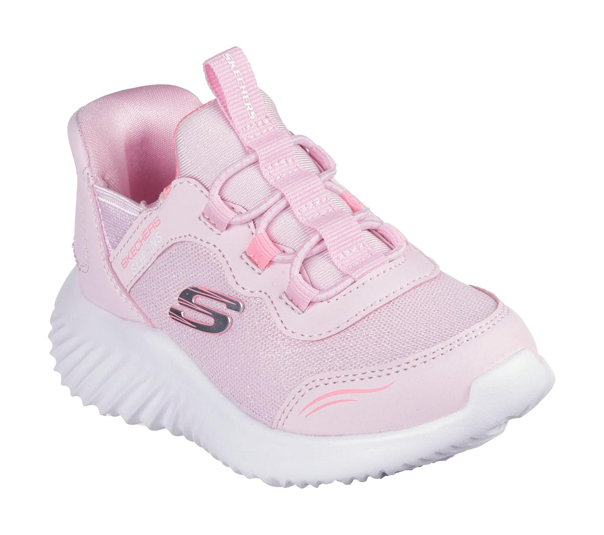 Skechers Bounder Simple - Zapatos Lindos para niñas | Casual, sin cordones, espuma viscoelástica refrigerada por aire, lavable a máquina