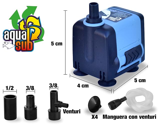 AQUASUB Aqua-Kril 4207 Bomba Agua 450 L/H .90M 6.5W