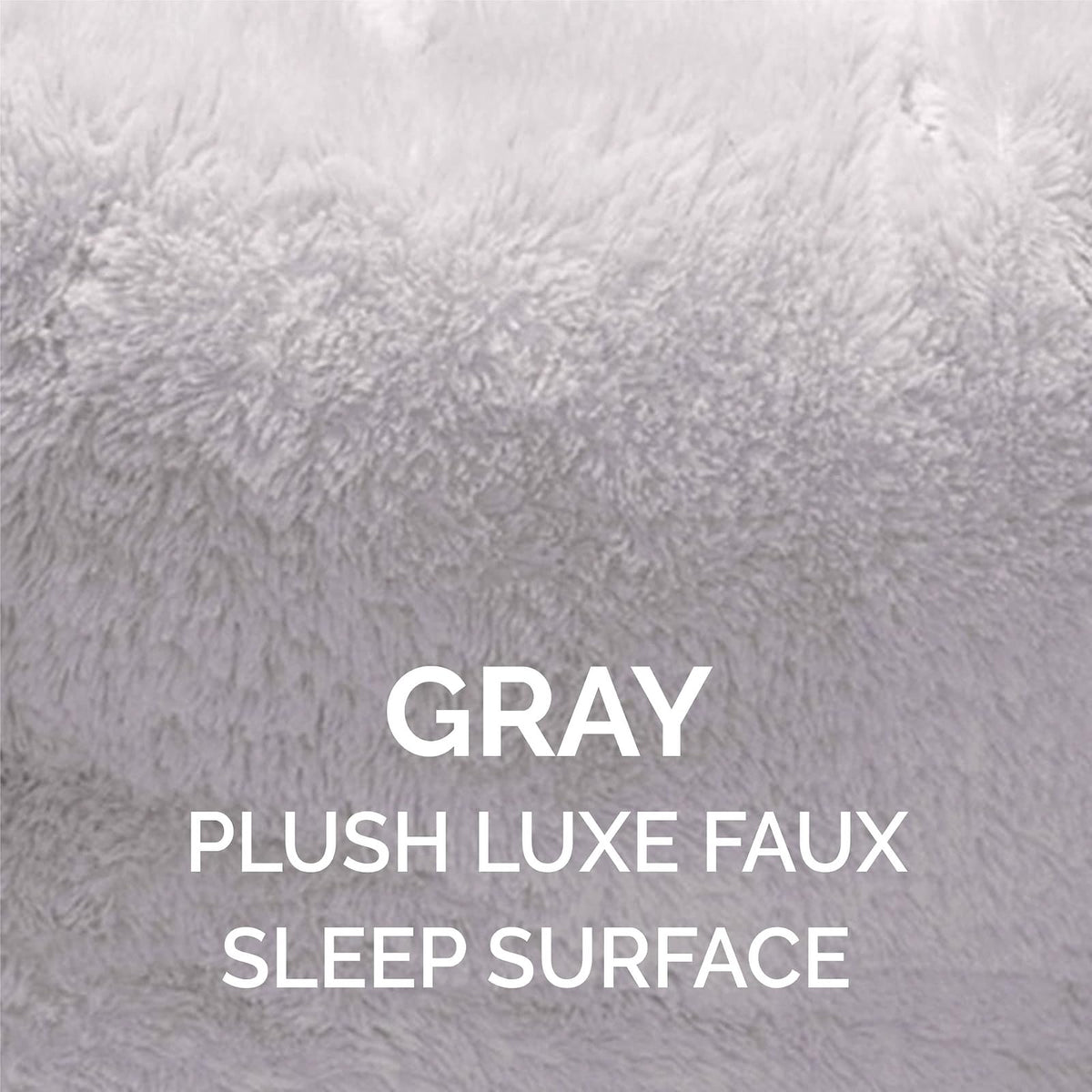 Furhaven 20" Round Small Dog Bed Hi Lo Self-Warming Luxury Plush Faux Fur Cuddler, Washable - Gray, Small