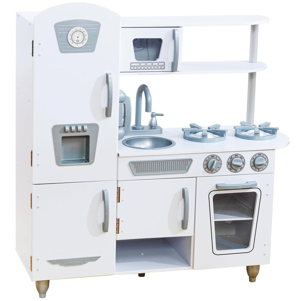 KidKraft Cocina de Juguete Vintage de Madera: Blanca