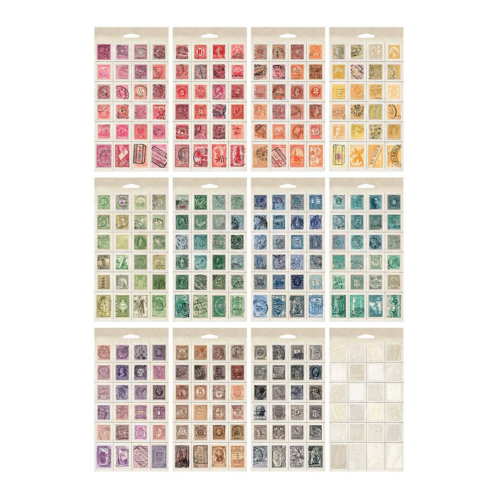 Tim Holtz Iddeaology - Libro de pegatinas con postales