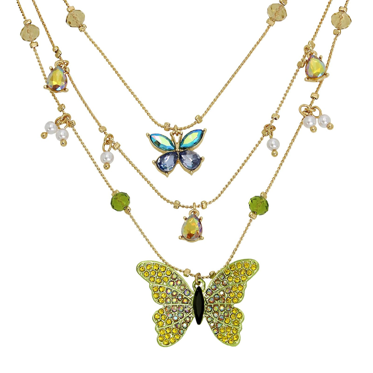 Betsey Johnson - Collares de mariposa para mujer
