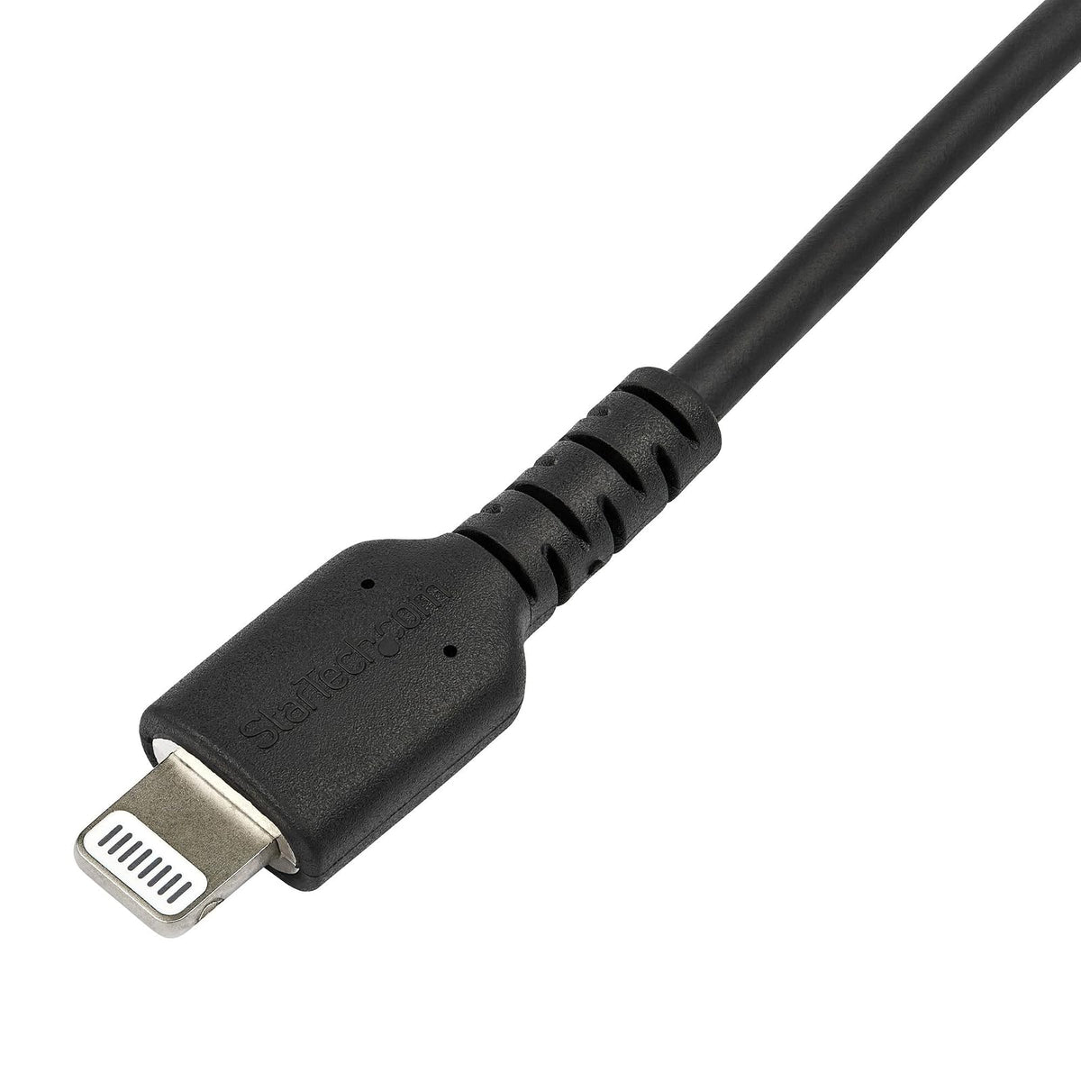 StarTech.com 6 foot (2m) Durable Black USB-C to Lightning Cable - Heavy Duty Rugged Aramid Fiber USB Type A to Lightning Charger/Sync Power Cord - Apple MFi Certified iPad/iPhone 12 (RUSBCLTMM2MB)