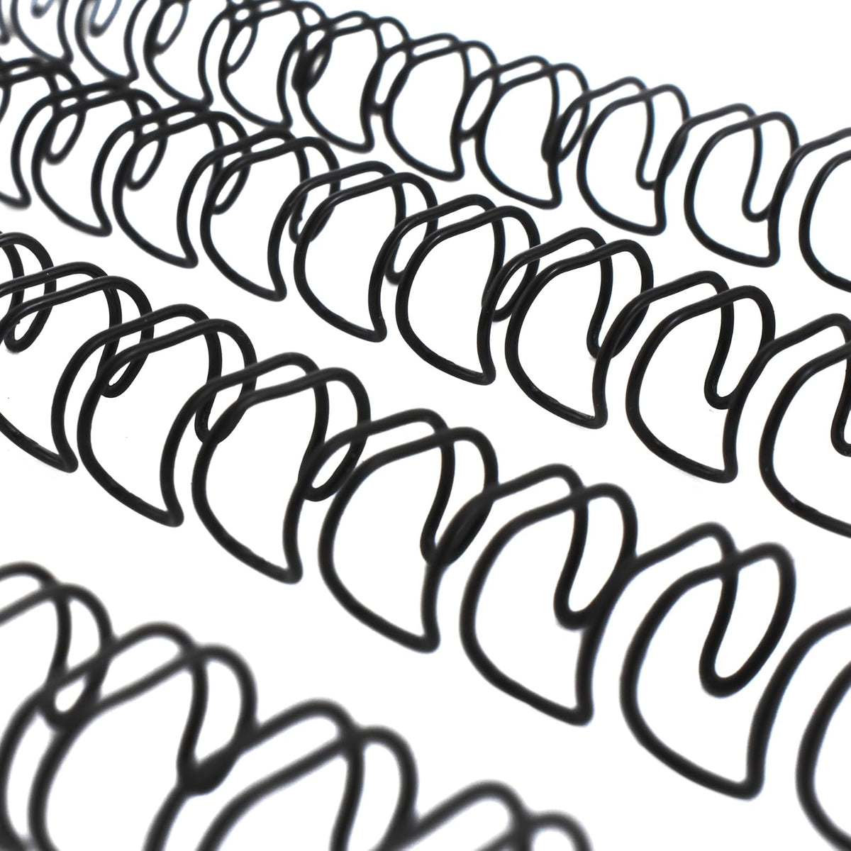 GBC Arillo Metálico Twin Loop 3:1-1/4" para Engargolar, Color Negro, Paquete con 100 Piezas. P7240