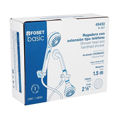 Foset Basic R-007, Regadera plástica tipo teléfono, Basic
