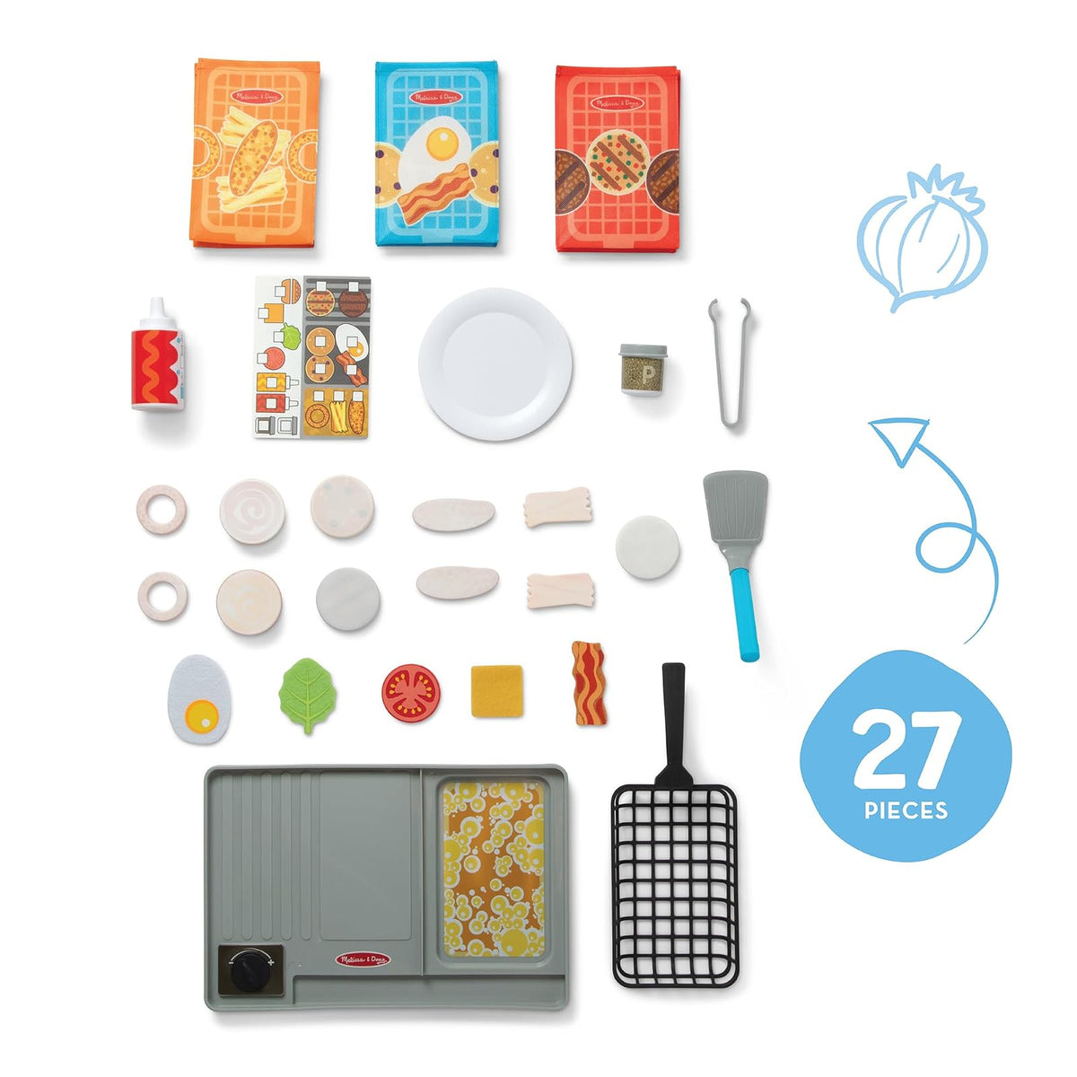 Melissa & Doug Water Wow! Set de Juego de Cocina: Juego de Comida de Juguete Que Cambia de Color, 27 Piezas - 6074893 - Manualidades Niños - Regalo Niño 3 años + - Accesorios Cocinita Infantil