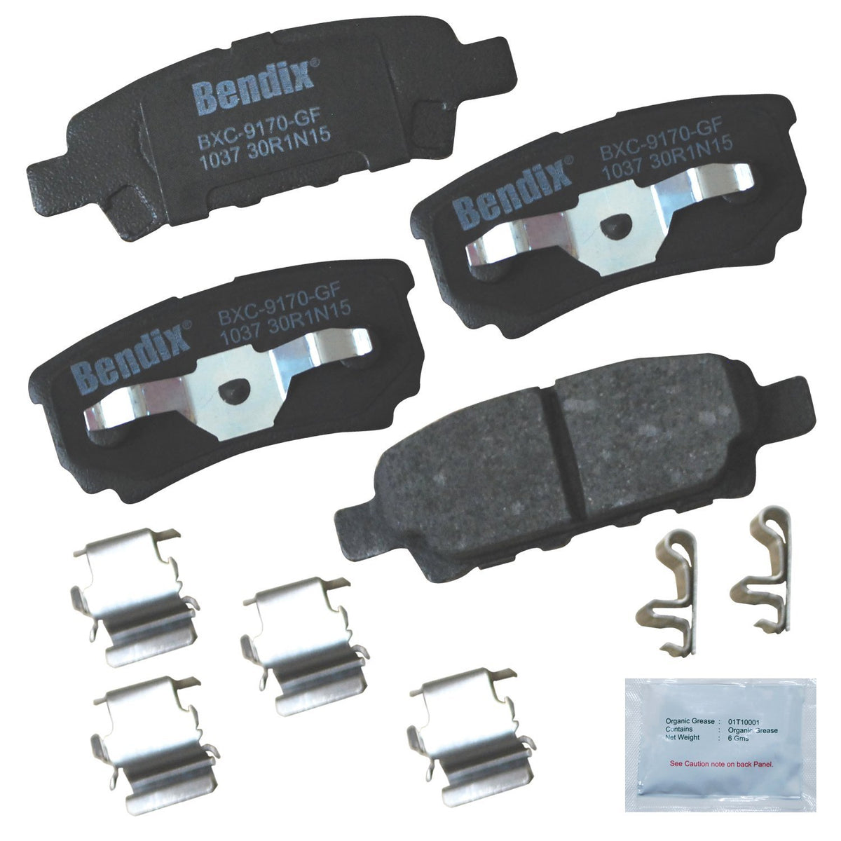 Bendix Priority1 Pastillas de Freno Traseras de Cerámica - CFC1037
